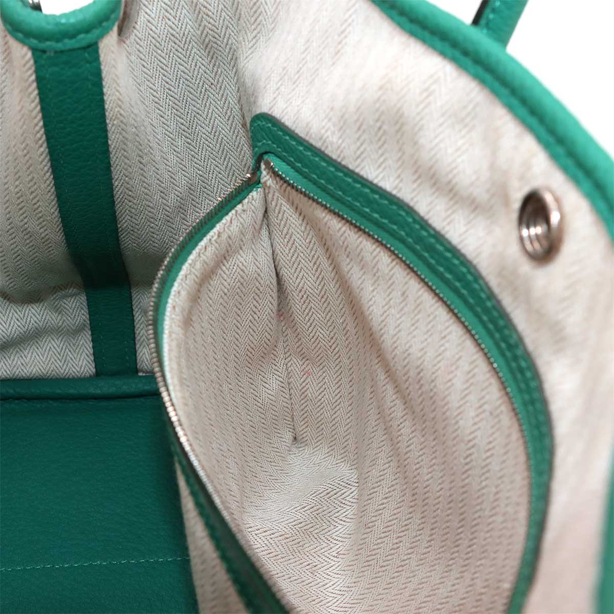 Garden Party TPM Tote Bag Leather Negonda Vert Verone Purse