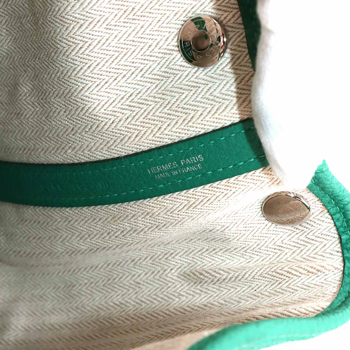 Garden Party TPM Tote Bag Leather Negonda Vert Verone Purse