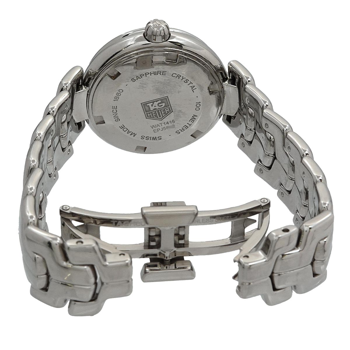 Link WAT1415 11P Diamond Quartz Pink Dial Ladies Watch