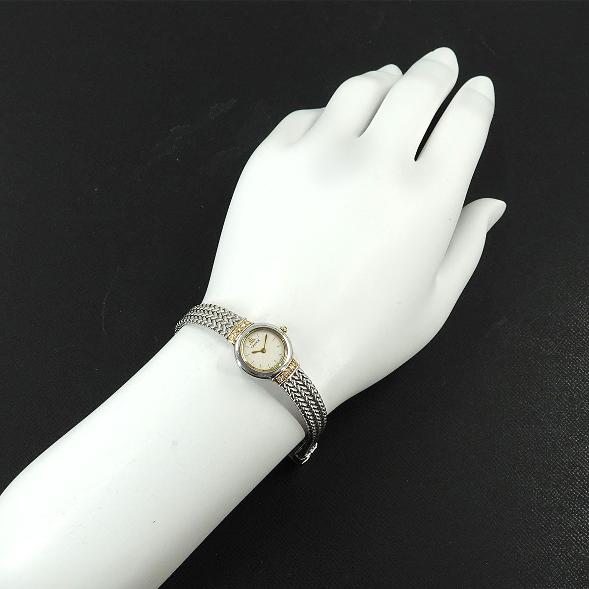 CREDOR GKTE010 1E70 0100 10P Diamond 750YG Quartz White Dial