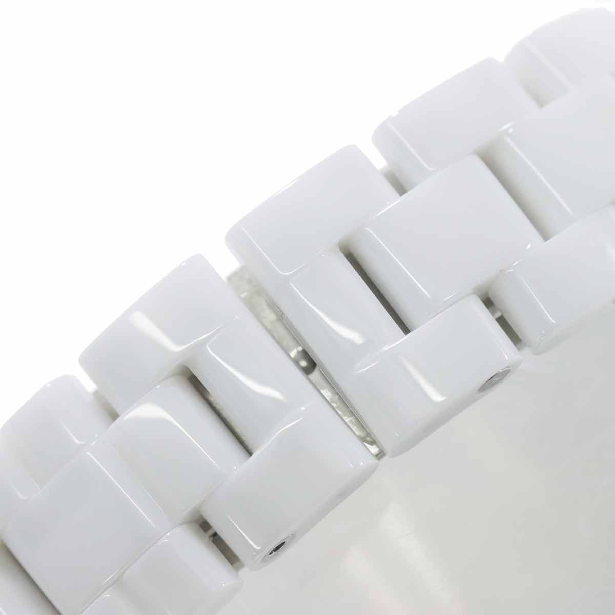 J12 33mm H0967 Bezel Diamond Quartz White Dial Ladies Watch