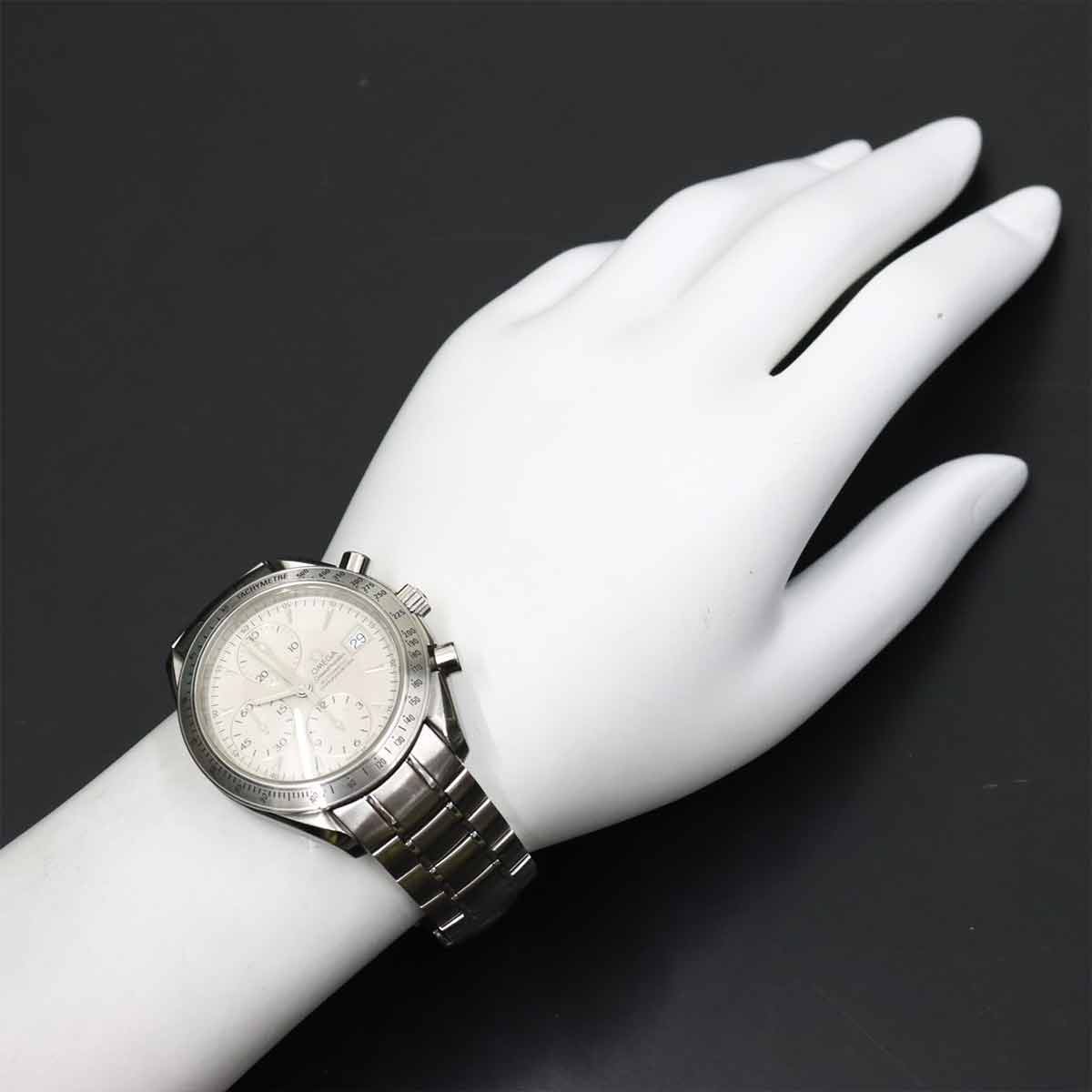 Speedmaster Date 3211 30 Chronograph Automatic Silver Dial Mens