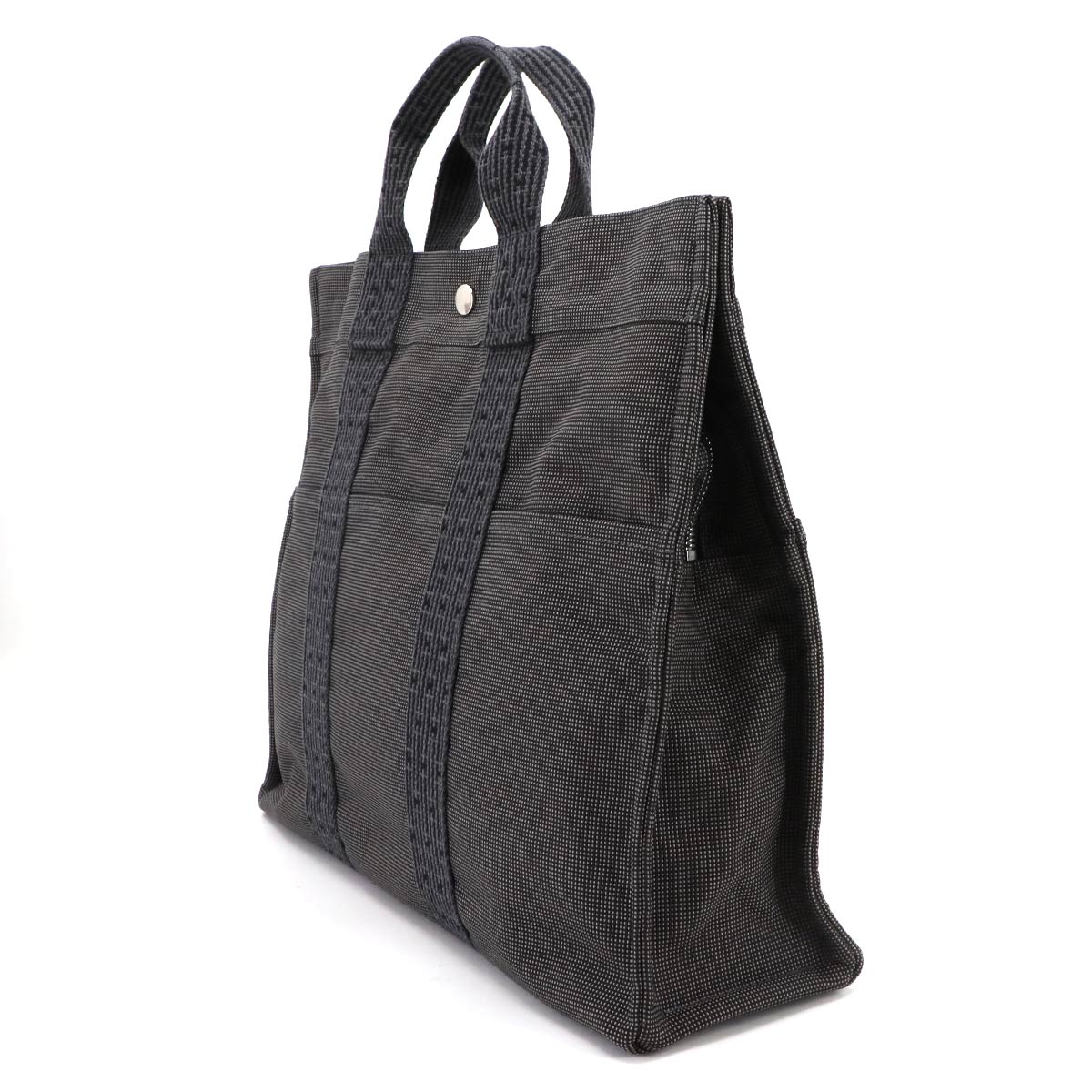 Herline Tote MM Bag Canvas Gray Unisex Purse