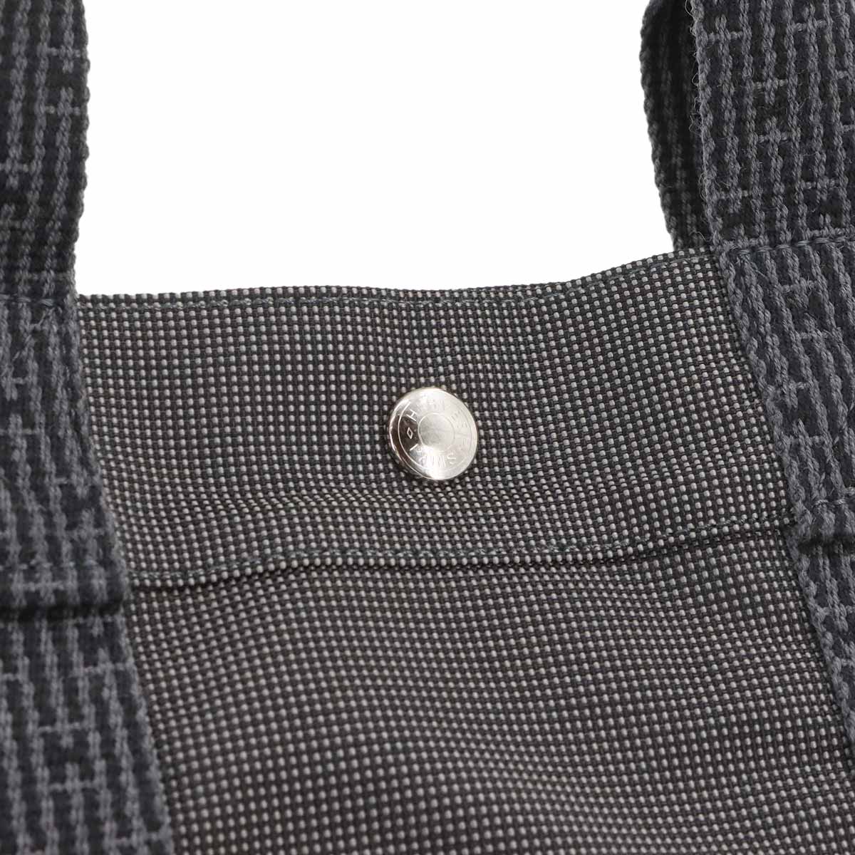 Herline Tote MM Bag Canvas Gray Unisex Purse