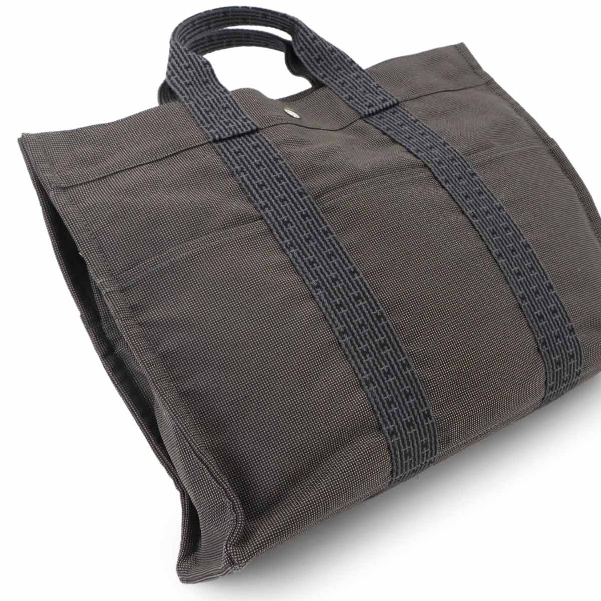 Herline Tote MM Bag Canvas Gray Unisex Purse