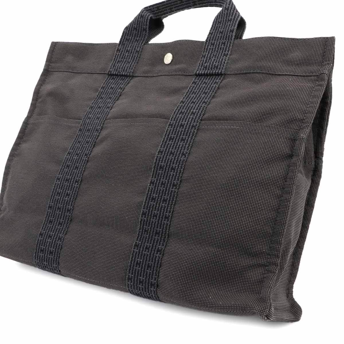 Herline Tote MM Bag Canvas Gray Unisex Purse