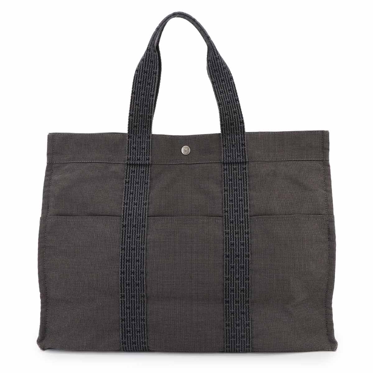 Herline Tote GM Bag Canvas Gray Purse