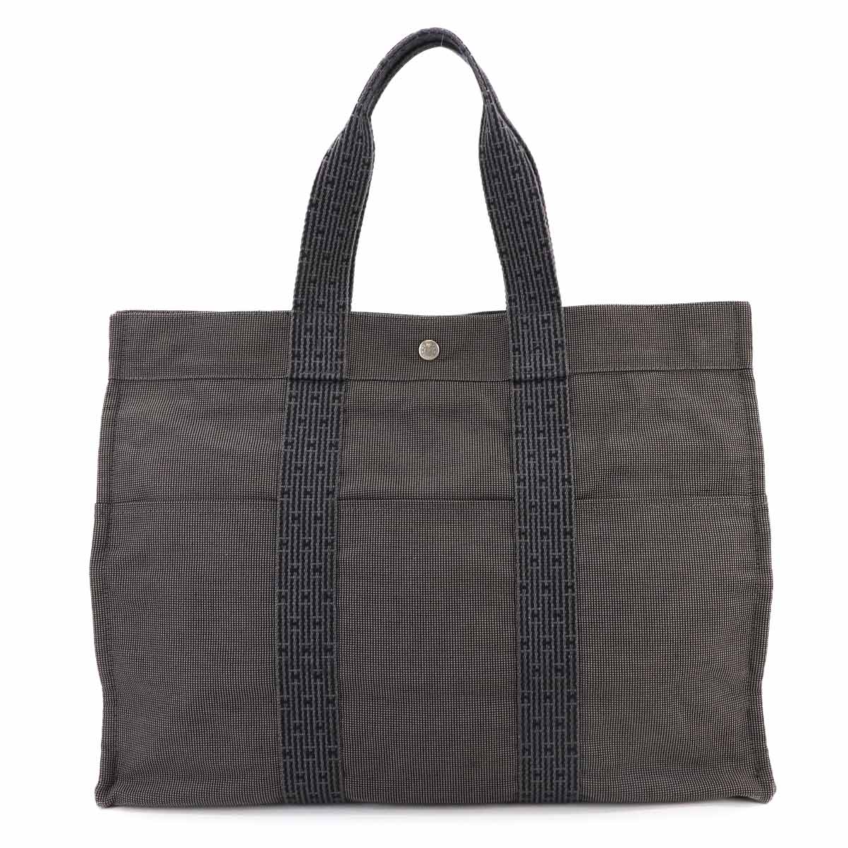 Herline Tote GM Bag Canvas Gray Purse