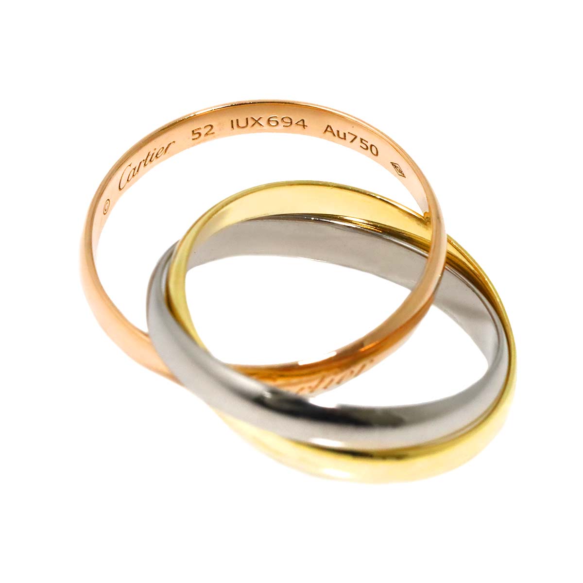 Trinity SM Ring 18K YG WG PG 750 Size52 6(US)