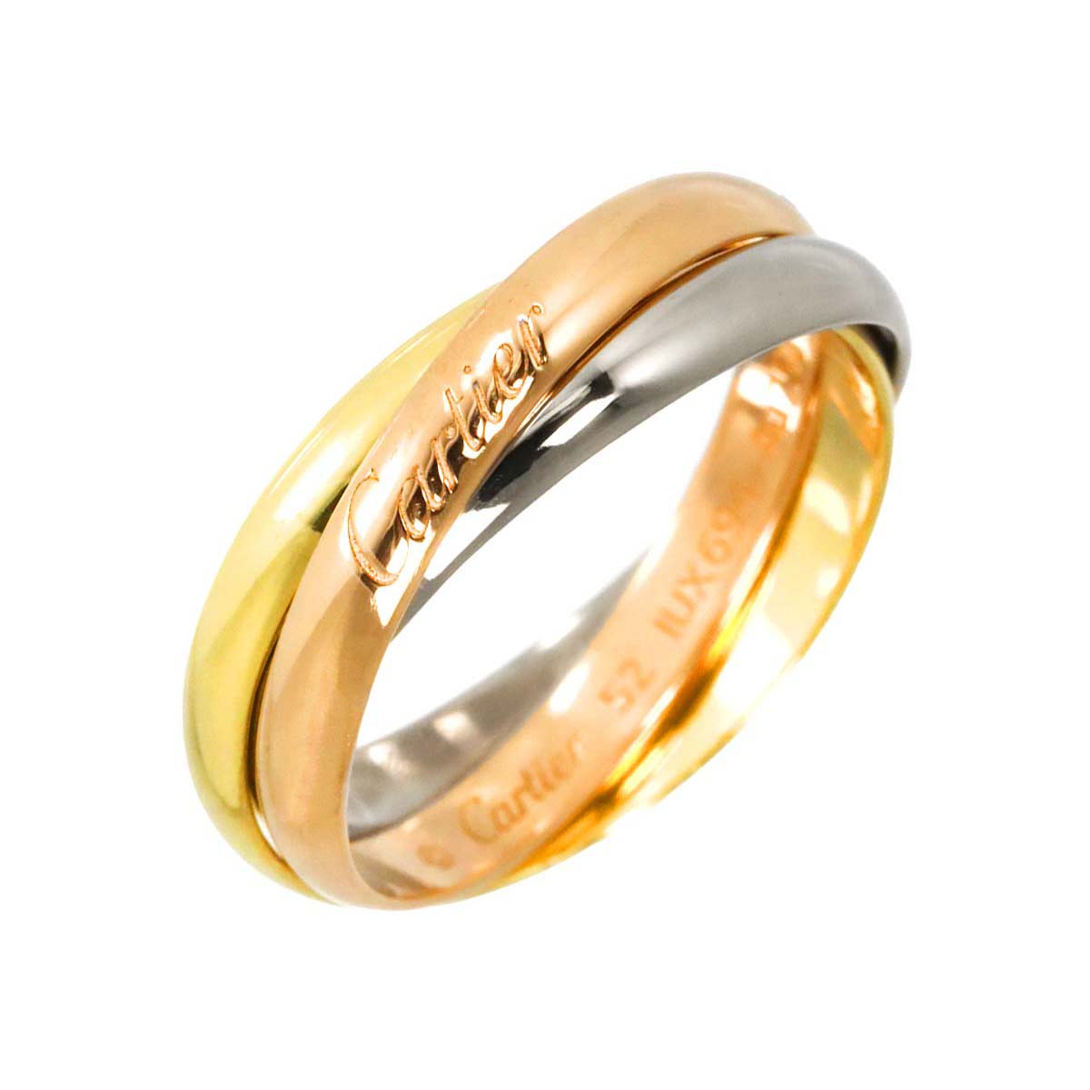 Trinity SM Ring 18K YG WG PG 750 Size52 6(US)