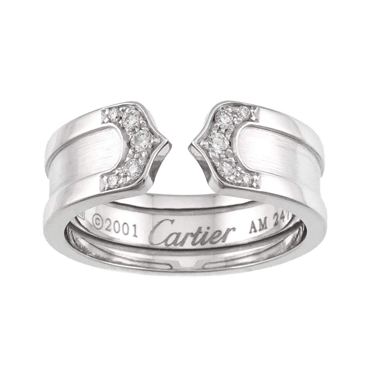 C2 Diamond SM Ring 18K WG 750 Size53 6.25-6.5(US)