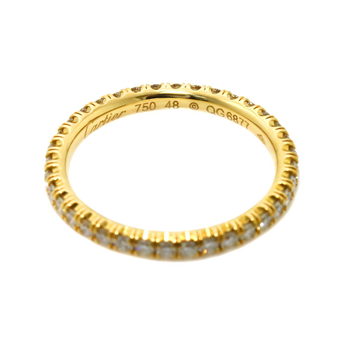 Etincelle De Diamond Ring 18K YG 750 size48 4.5(US)