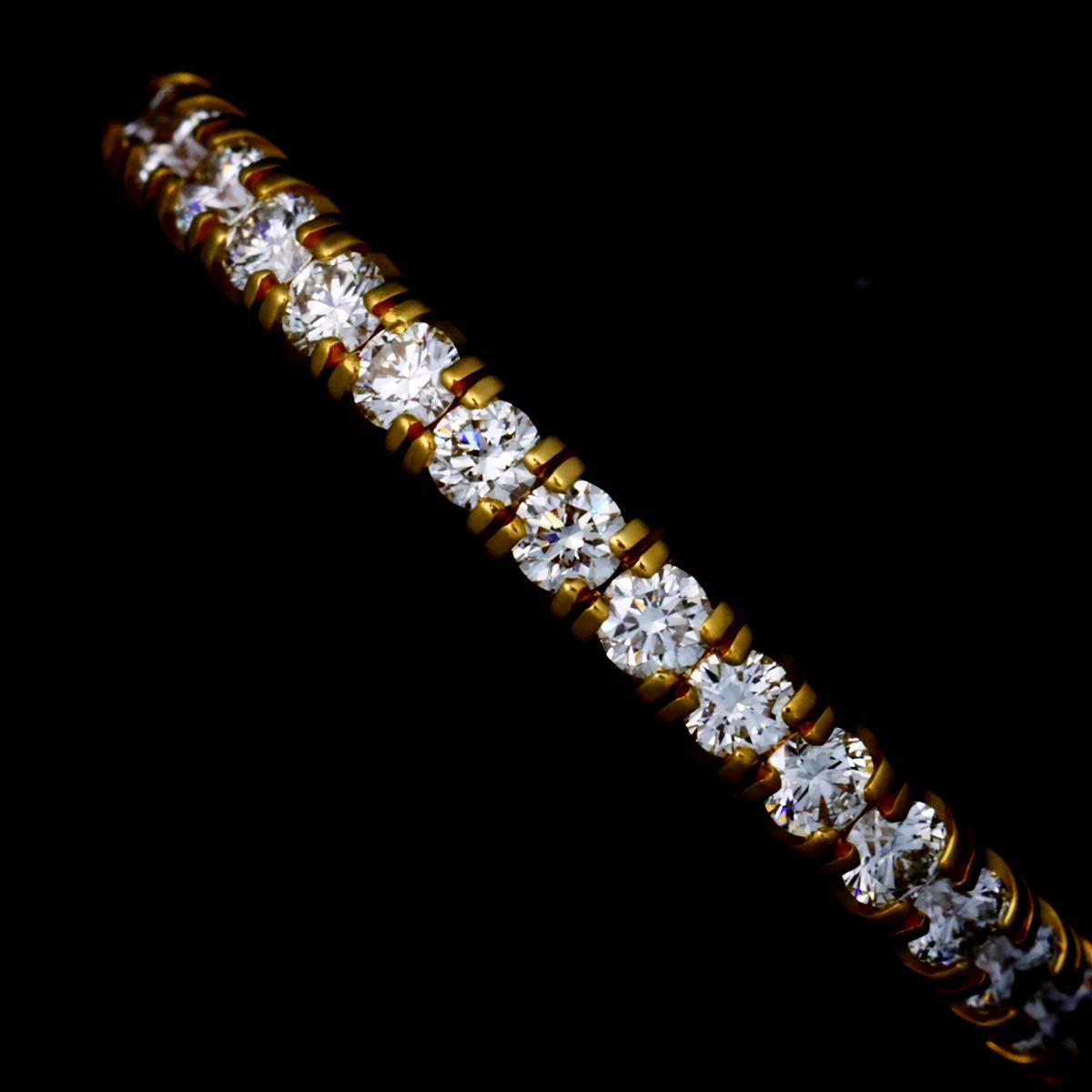 Etincelle De Diamond Ring 18K YG 750 size48 4.5(US)