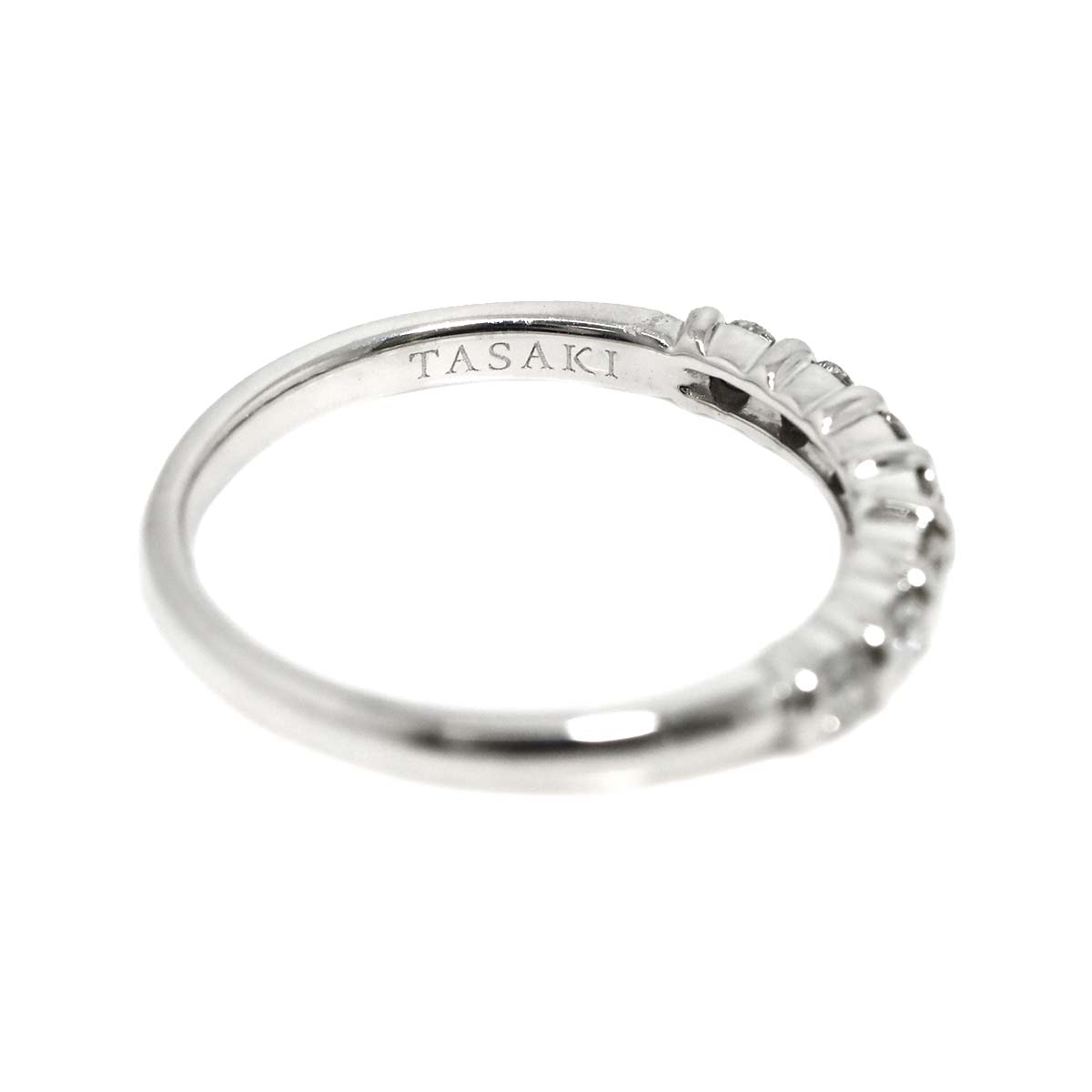 Diamond 0.25ct Ring 18K White Gold 750 Size5.5-5.75(US)