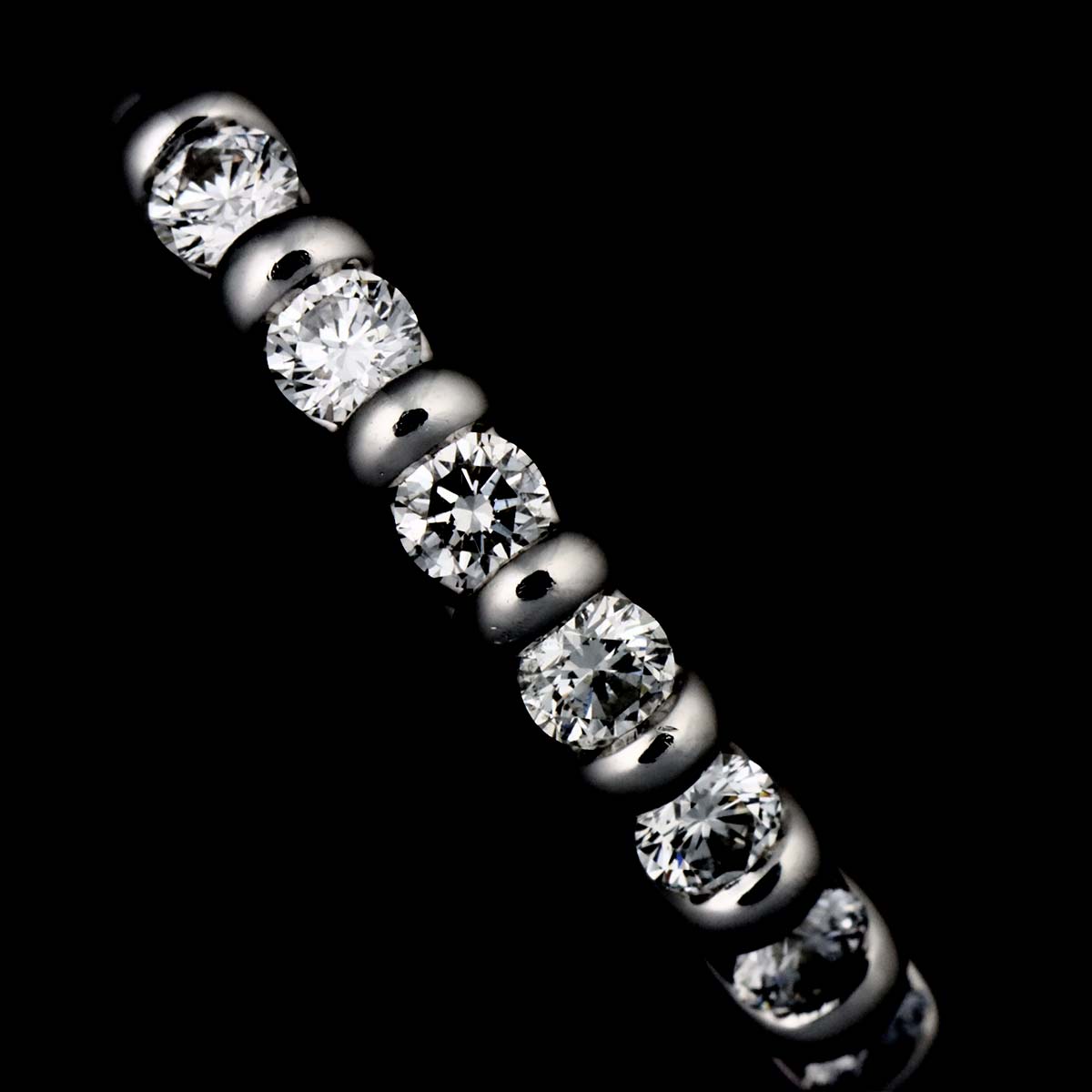 Diamond 0.25ct Ring 18K White Gold 750 Size5.5-5.75(US)