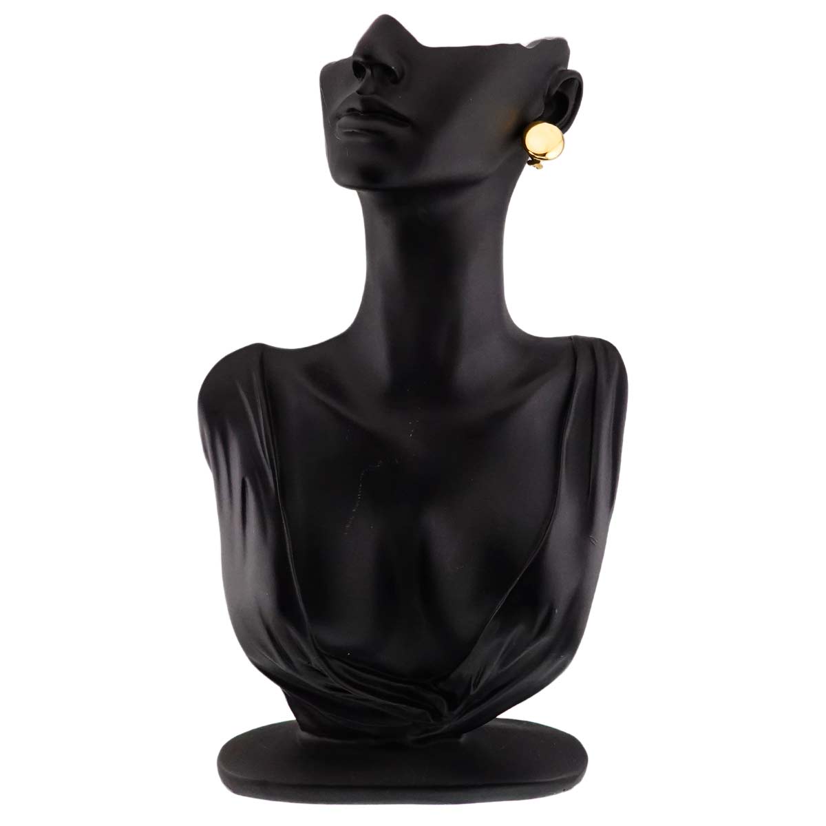 Bean Earrings Clip on 18K Yellow Gold 750