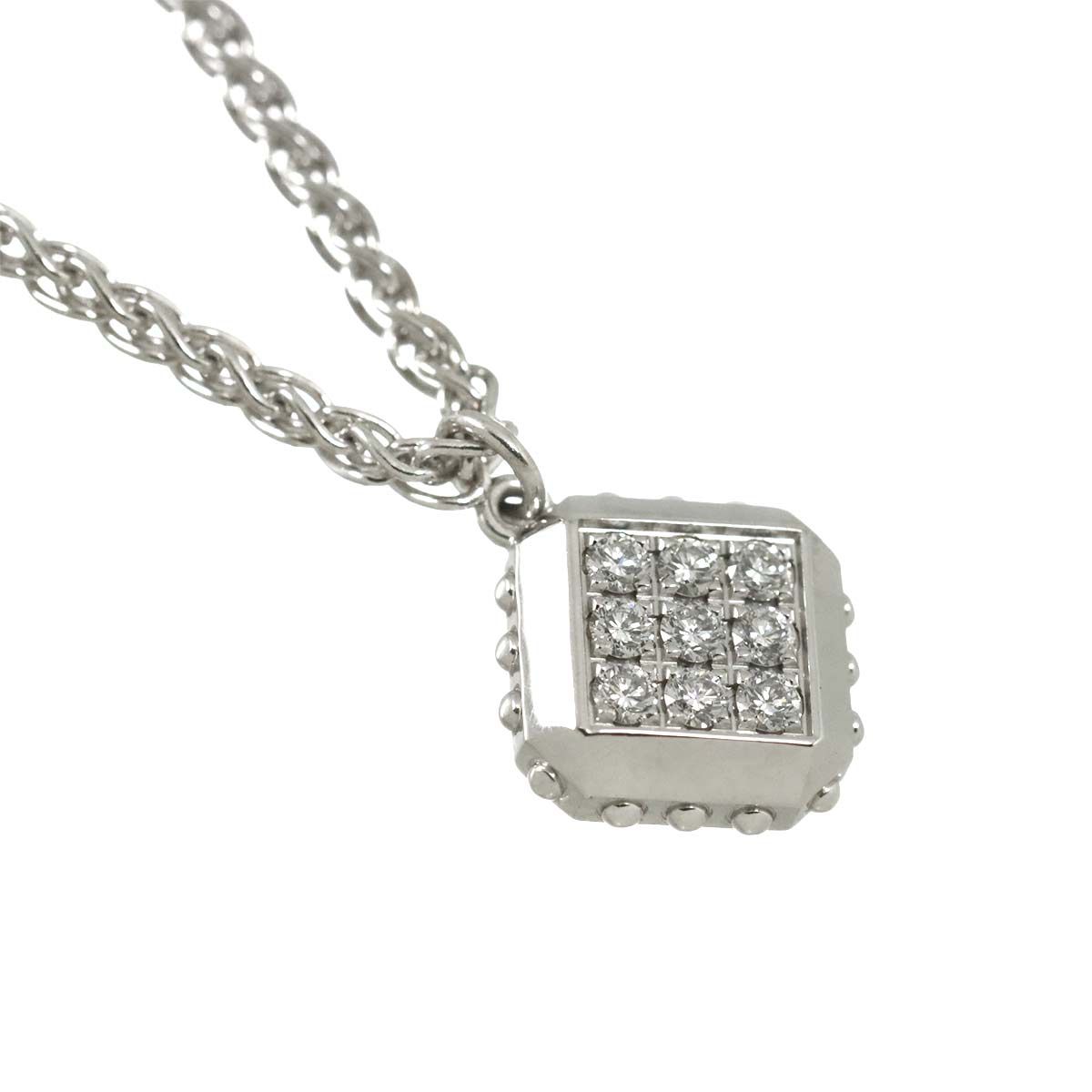 Pendentif Diamond Necklace 18K WG 750