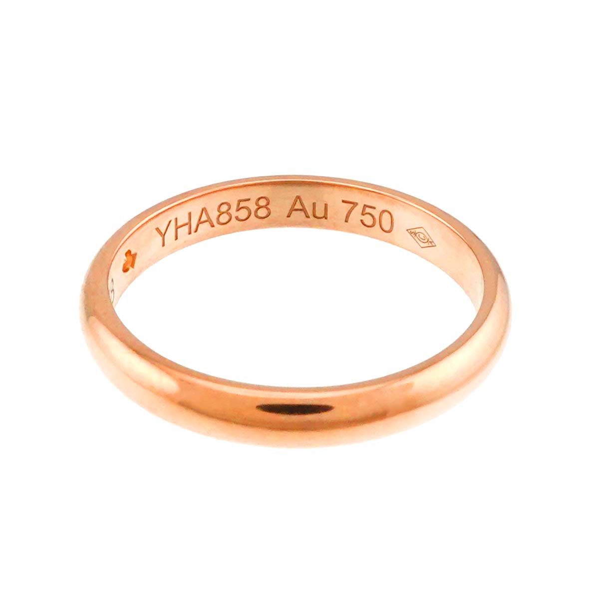 Classic Diamond 1P Ring 18K Pink Gold 750 Size48 4.5(US)