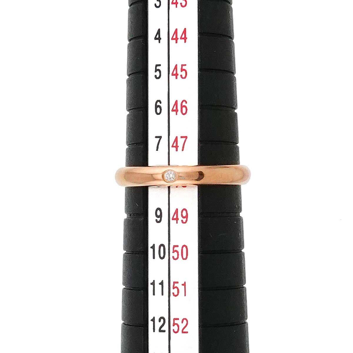 Classic Diamond 1P Ring 18K Pink Gold 750 Size48 4.5(US)