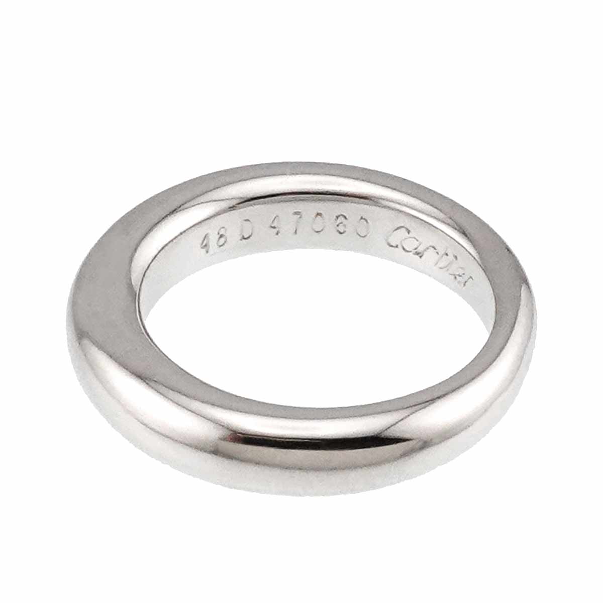 Ellipse Ring 18K White Gold 750 size48 4.5(US)
