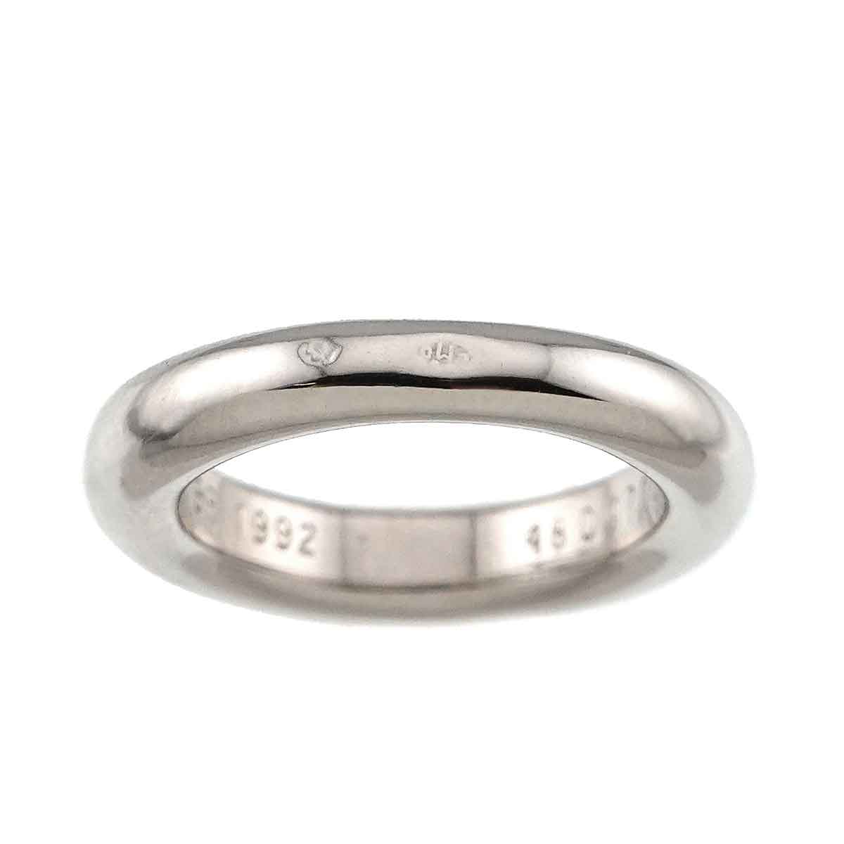 Ellipse Ring 18K White Gold 750 size48 4.5(US)