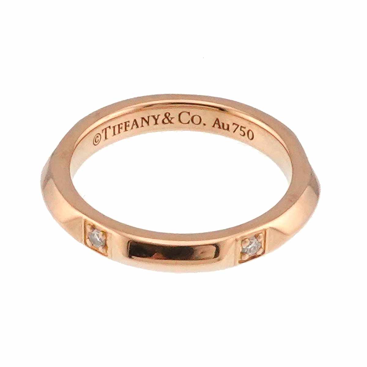 True Diamond Ring 18K PG Pink Gold 750 size3.25(US)
