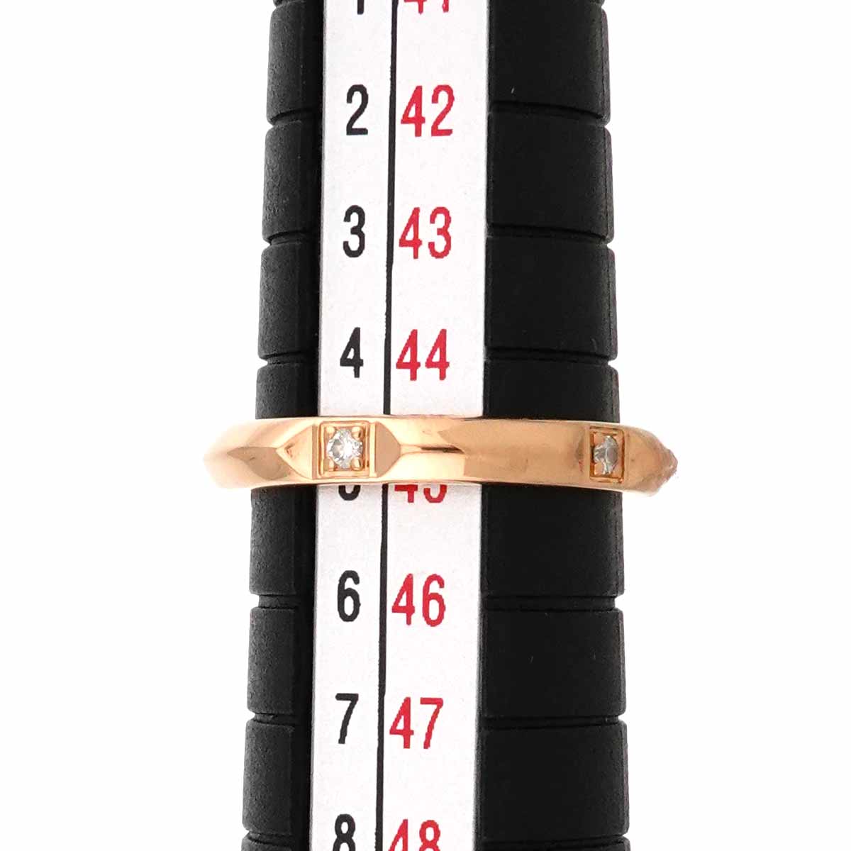 True Diamond Ring 18K PG Pink Gold 750 size3.25(US)