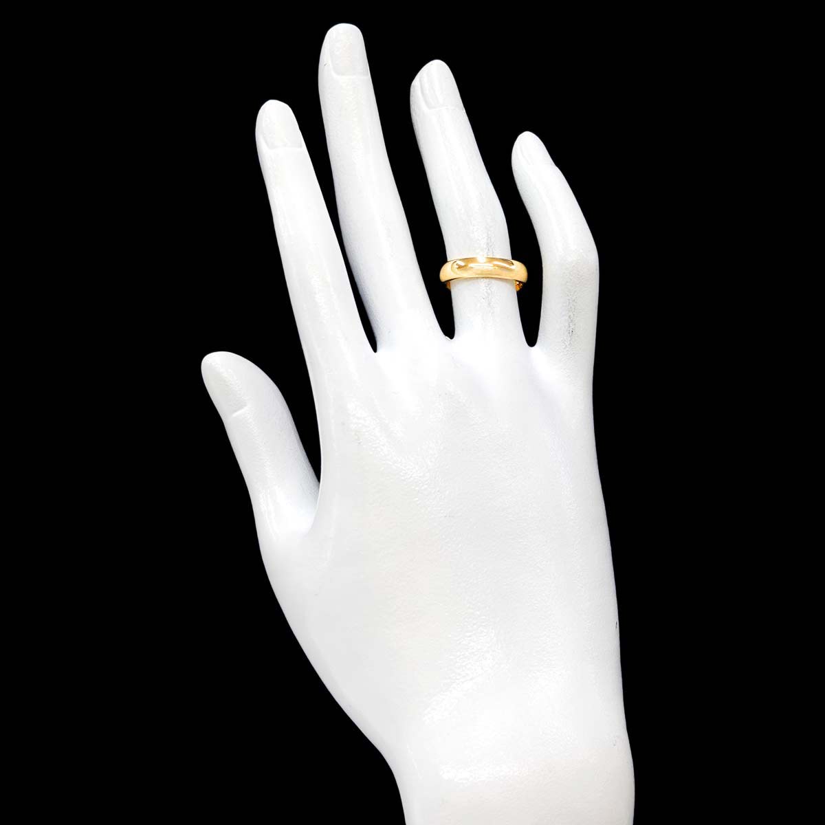 TIFFANY Co. Classic Band Ring 18K Yellow Gold 750 Size 6(US)
