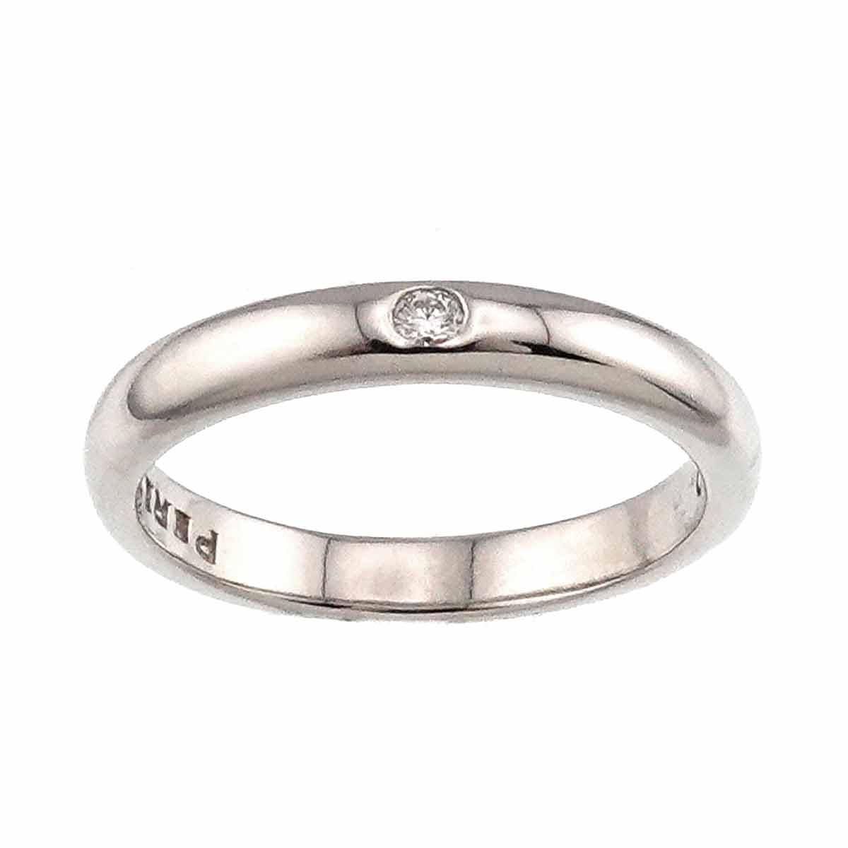 Stacking Band Ring Diamond 1P Platinum Size4.5(US)