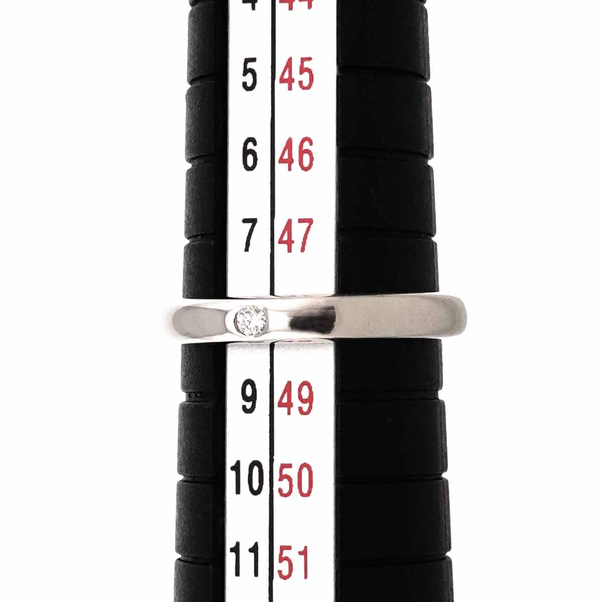 Stacking Band Ring Diamond 1P Platinum Size4.5(US)