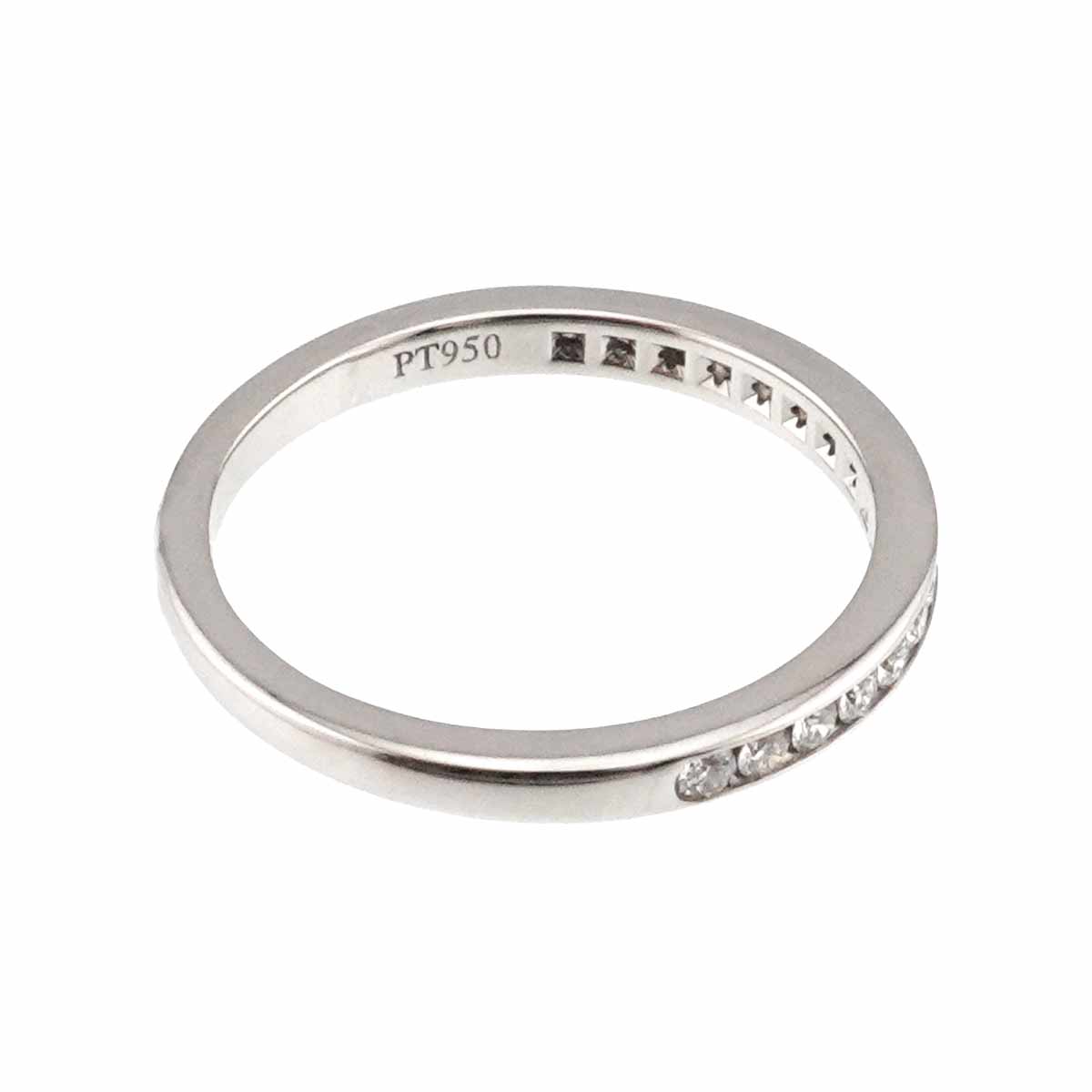 Half Diamond Band Ring Pt Platinum size4.75-5(US)