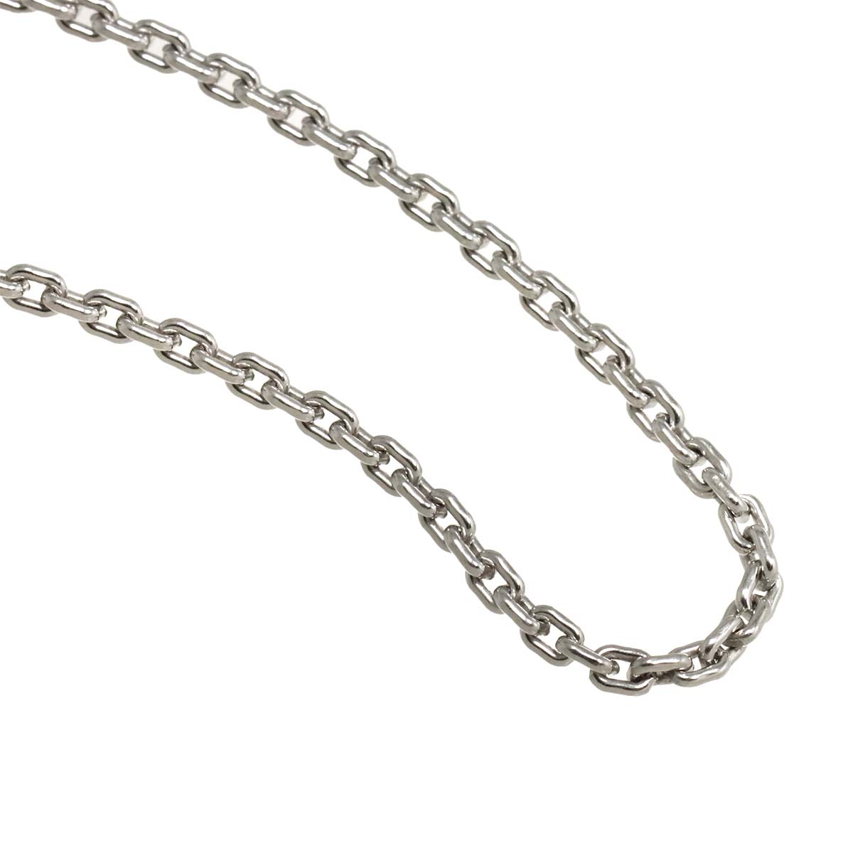 Chain Long Necklace 18K White Gold 750