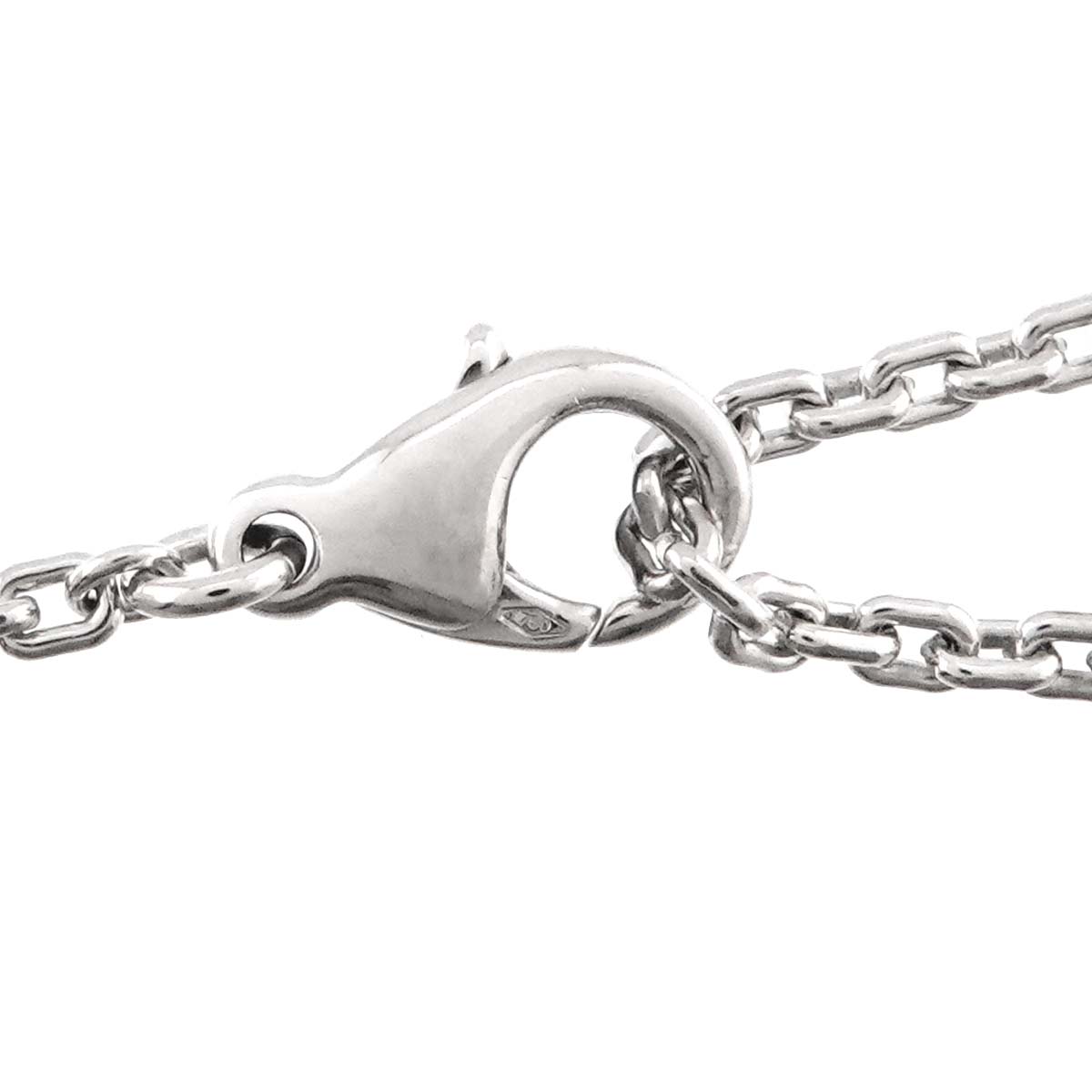 Chain Long Necklace 18K White Gold 750