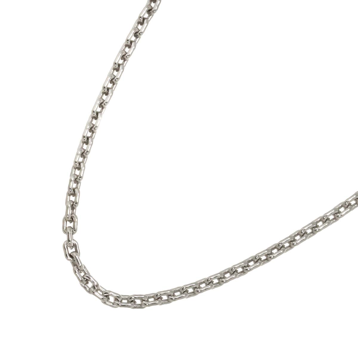 Chain Long Necklace 18K White Gold 750