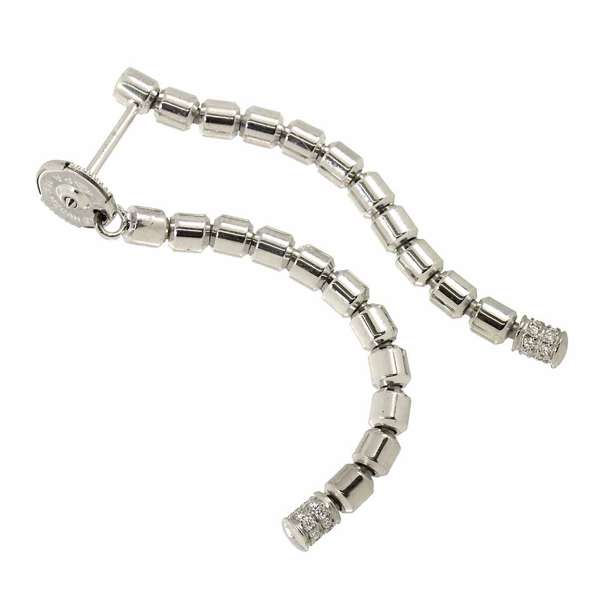 Diamond Earring Pierced 18K WG 750 One Piece only