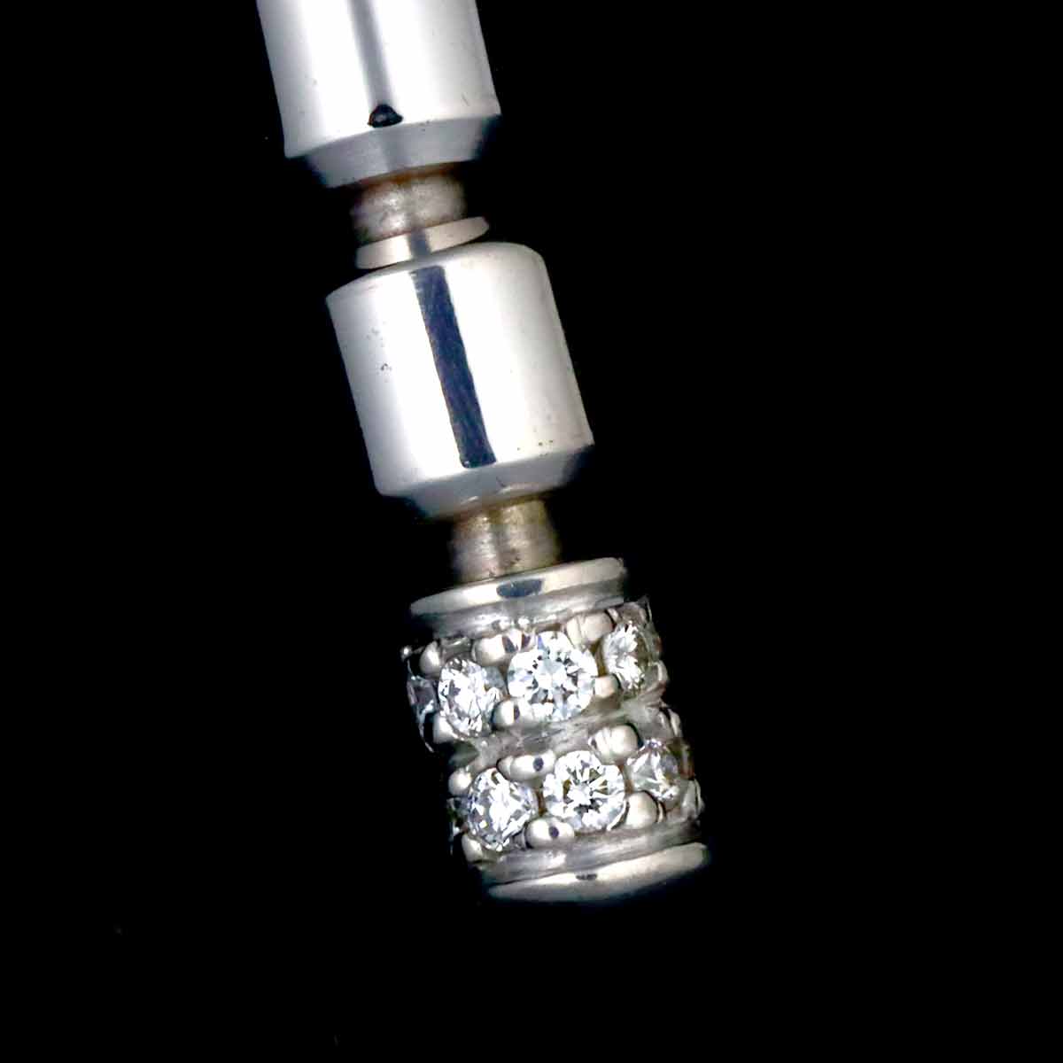 Diamond Earring Pierced 18K WG 750 One Piece only