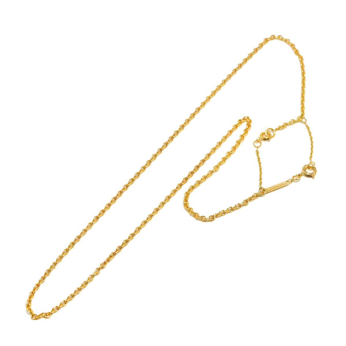 Chain Necklace 18K YG Yellow Gold 750