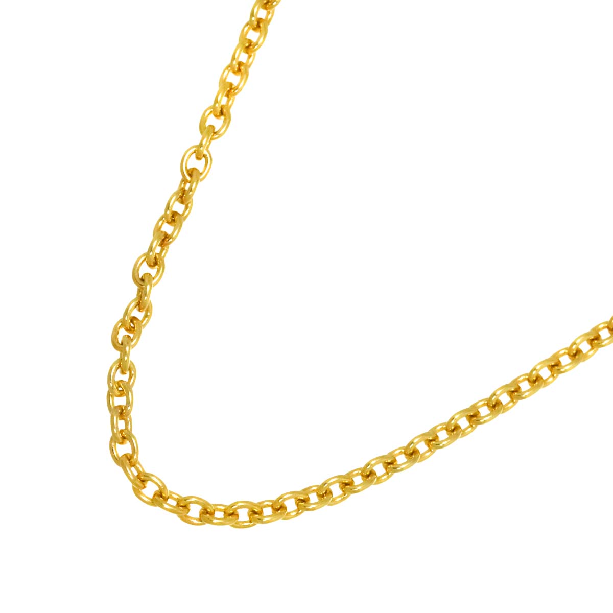 Chain Necklace 18K YG Yellow Gold 750