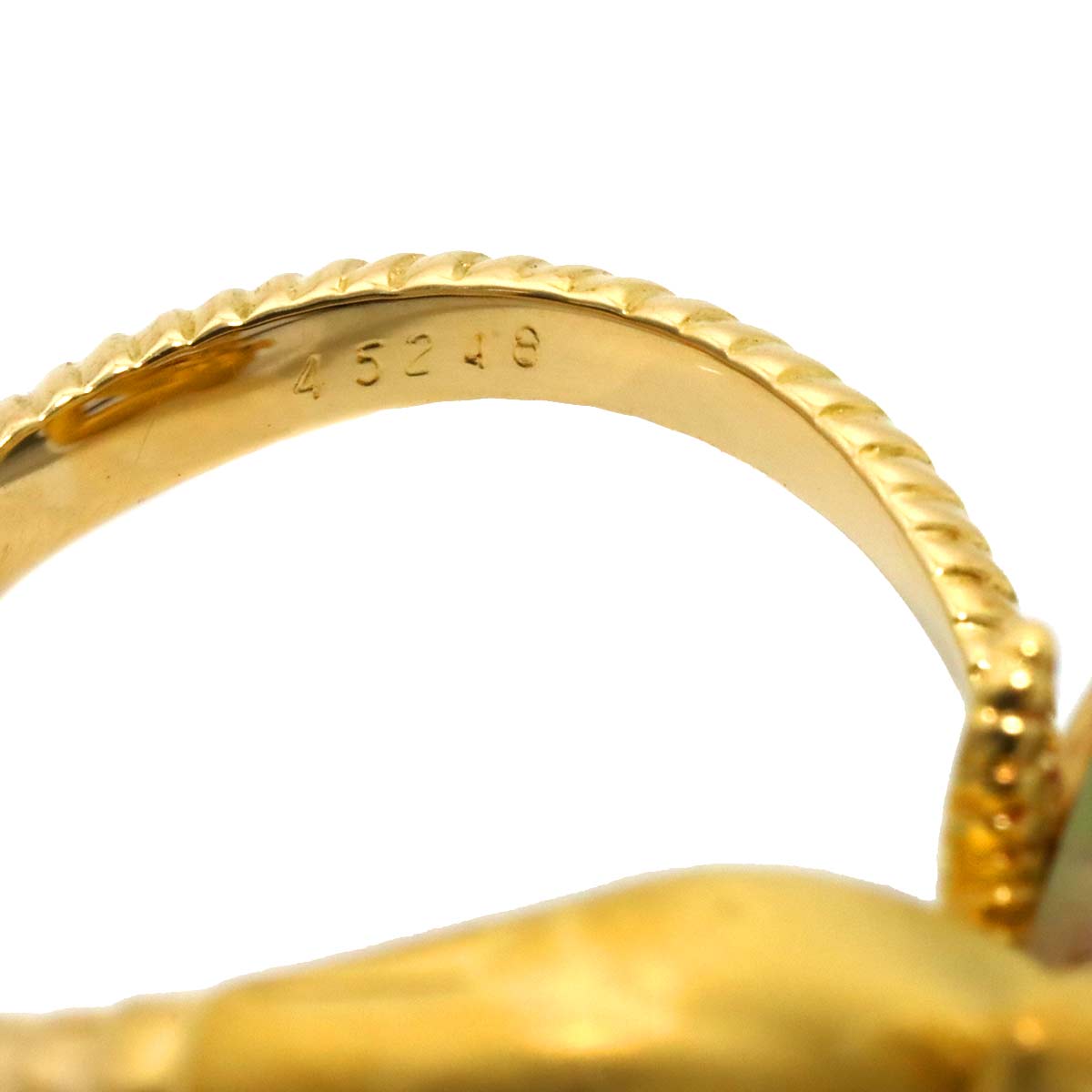 Tourmaline Ring 18K YG 750 Size6-6.25(US)