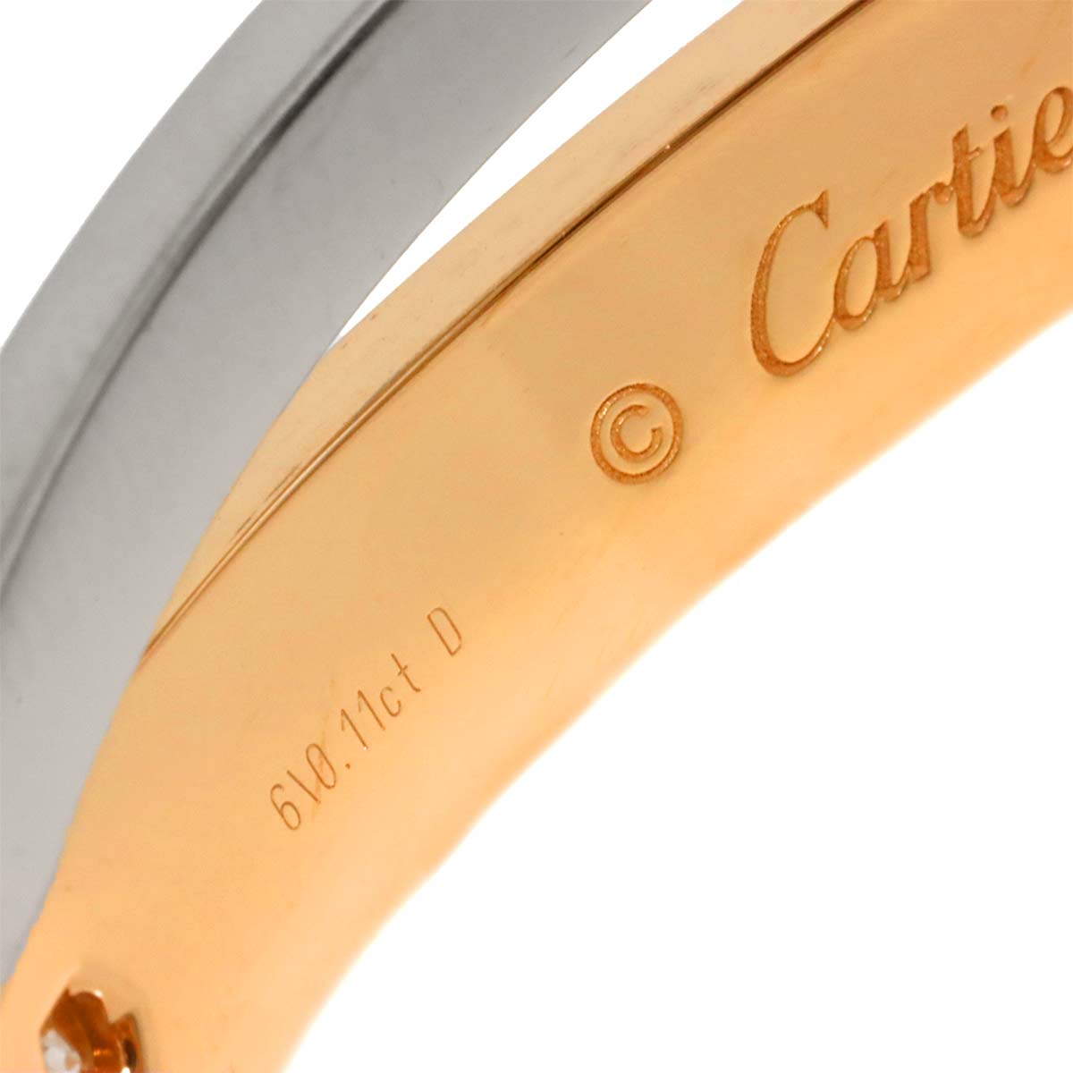 Love Bracelet Diamond 12P 18K K18 PG WG 750 size16