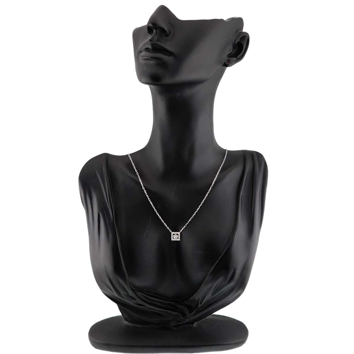 Diamond Necklace 18K WG 750