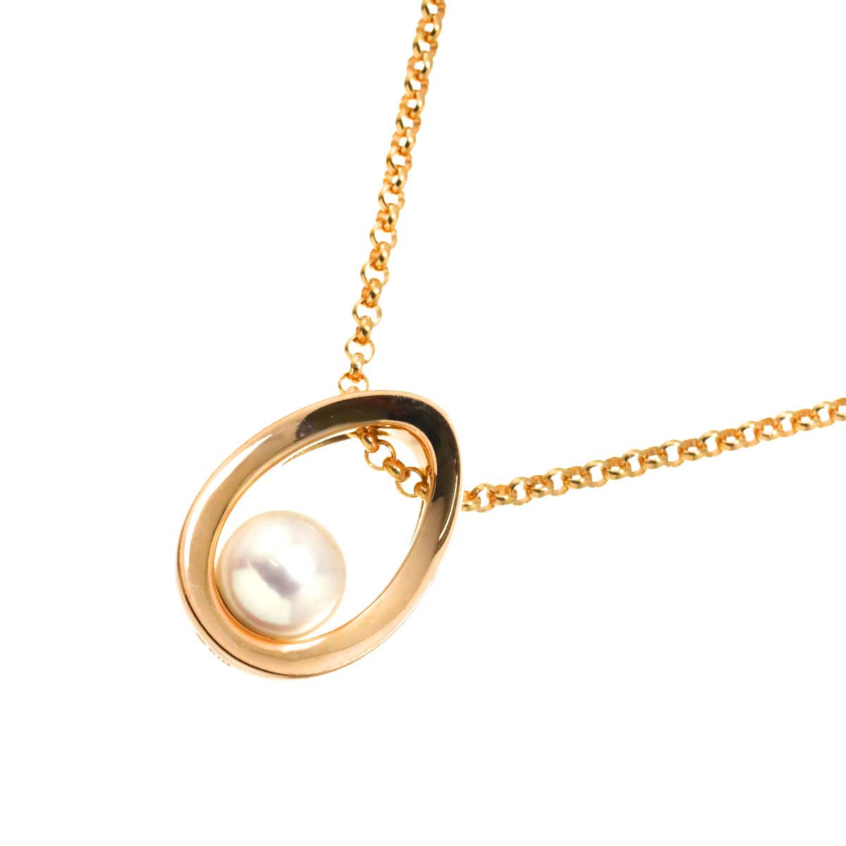 Akoya Pearl 6.5mm Necklace 18K PG 750