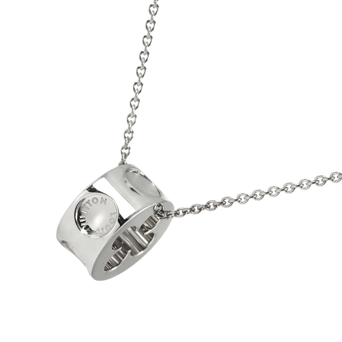 Pendentif Empreinte GM Necklace 18K WG 750
