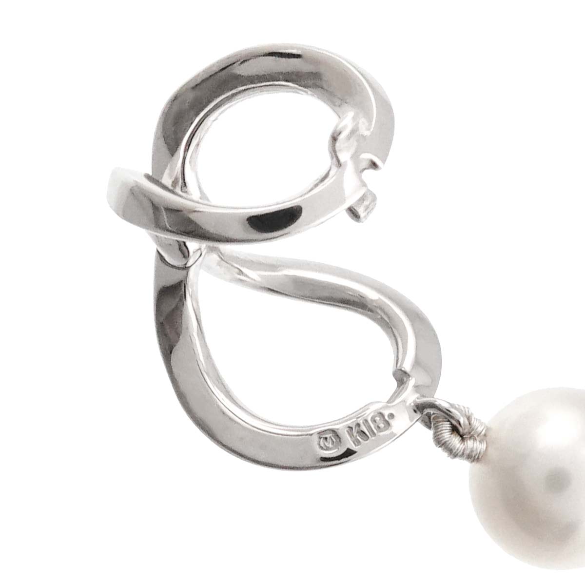 Infinity Akoya Pearl 7.3-7.0mm Long Necklace 18K WG 90301869