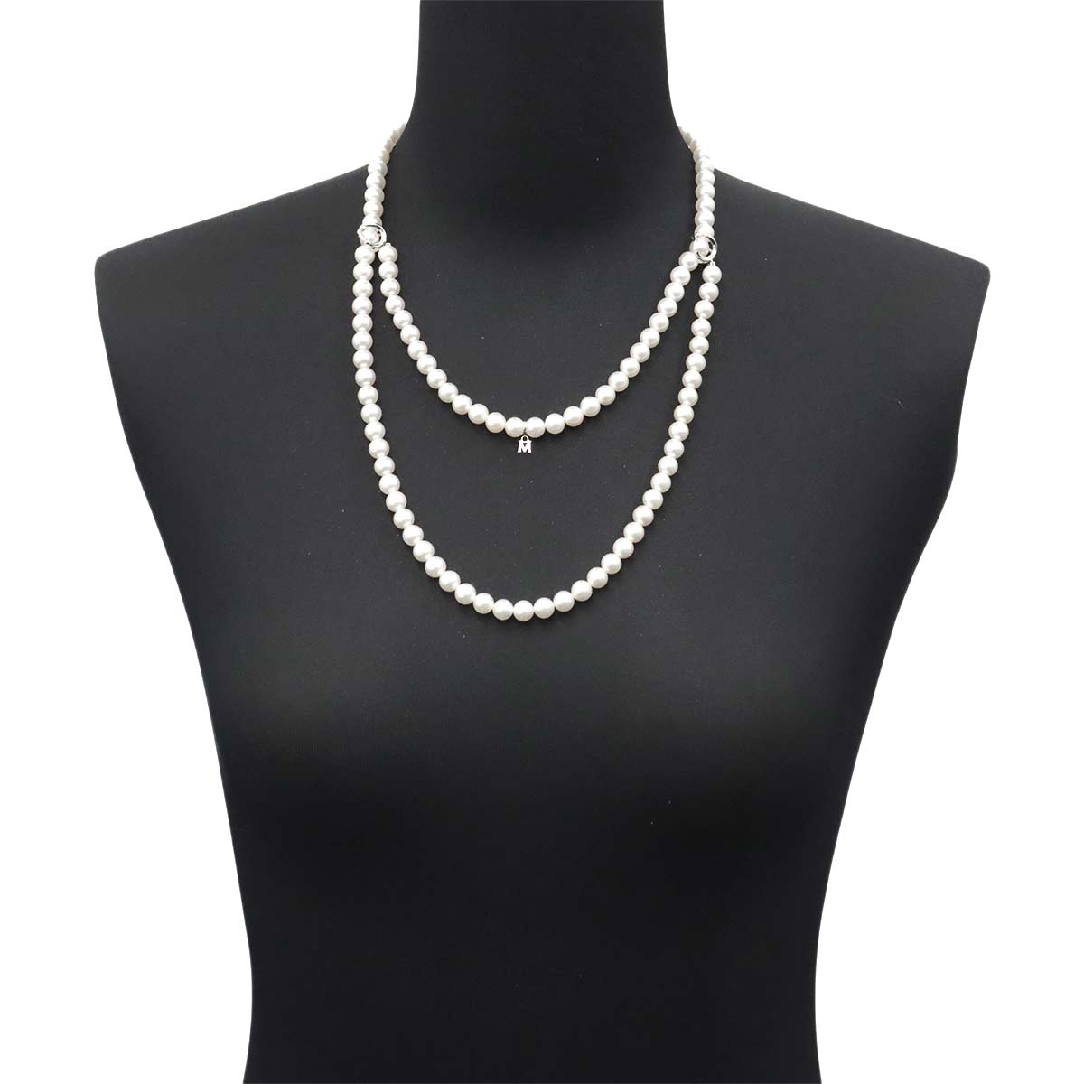 Infinity Akoya Pearl 7.3-7.0mm Long Necklace 18K WG 90301869
