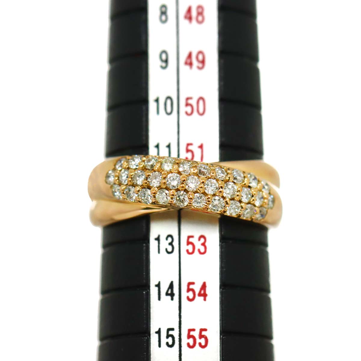 Diamond 0.50ct Ring 18K PG 750 Size6(US)