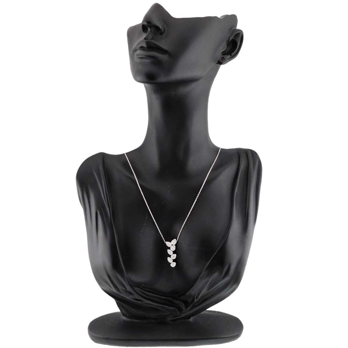 Diamond 0.64ct Necklace 18K White Gold 750