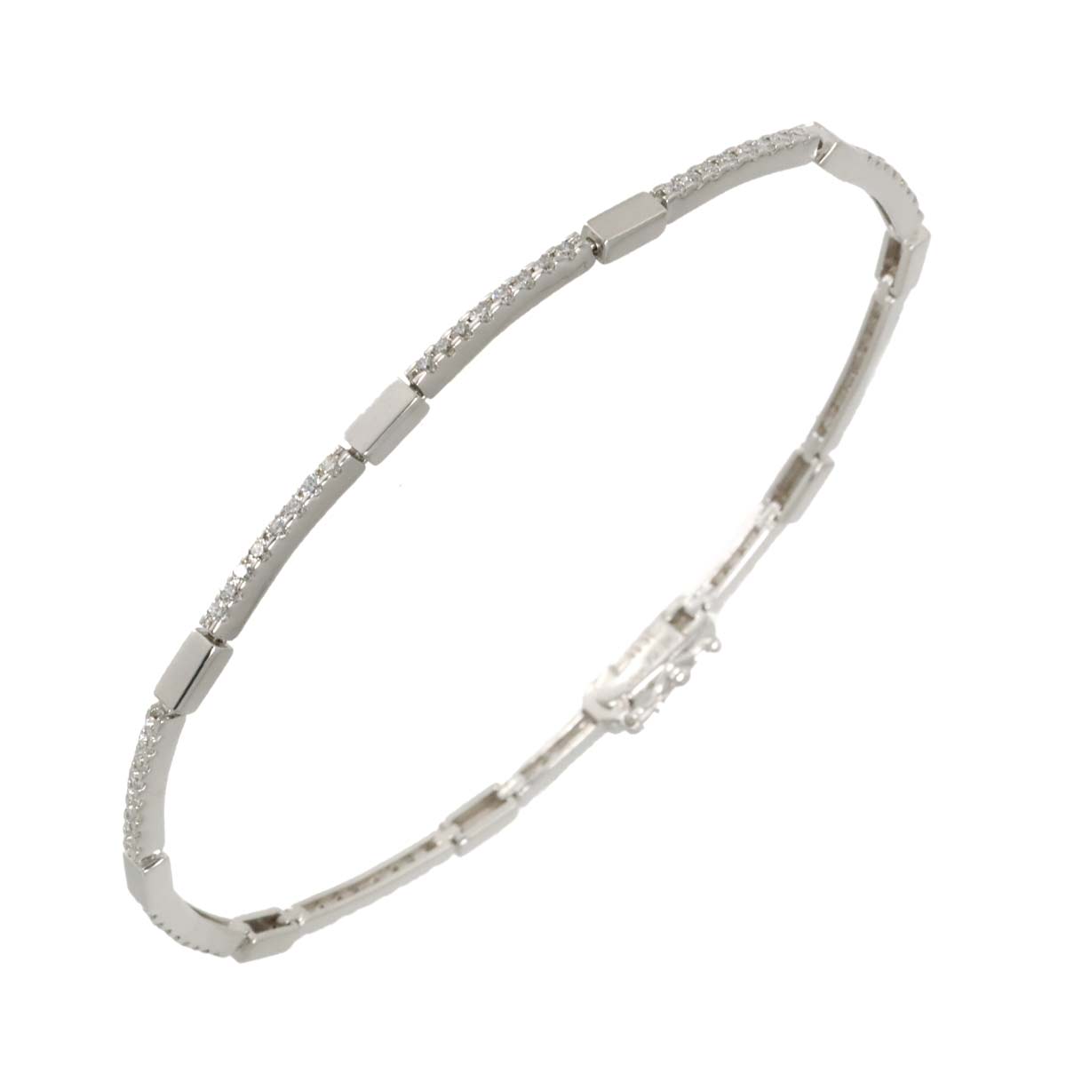 Diamond 1.00ct Bracelet 18K White Gold 750