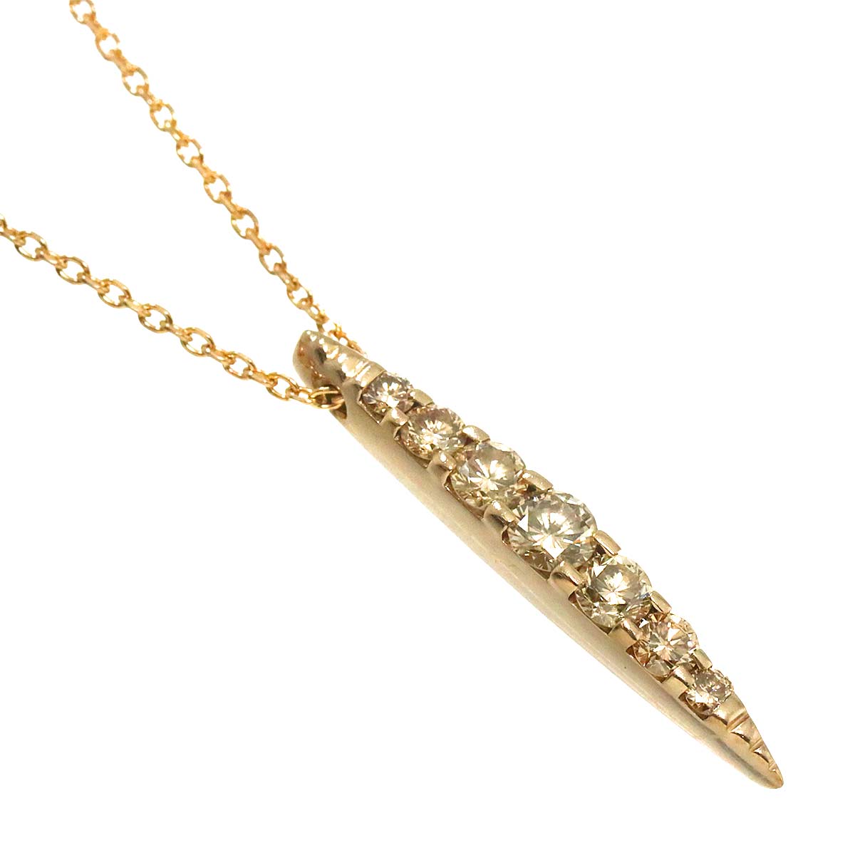 BrownDiamond 0.50ct Necklace 18K Brown Gold 750