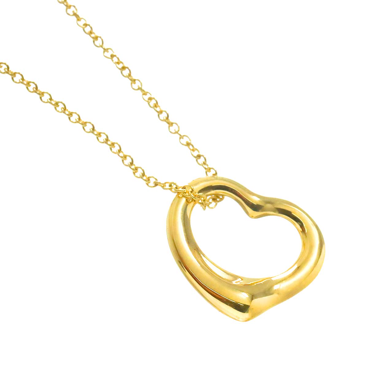 Open Heart Necklace 18K Yellow Gold 750